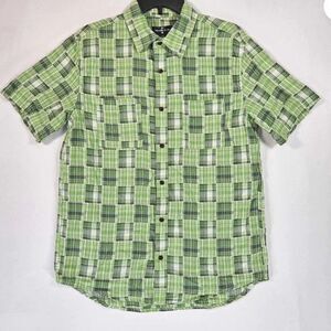 Houston White Kiwi Men's short sleeve button front shirt pockets NWT size 5X